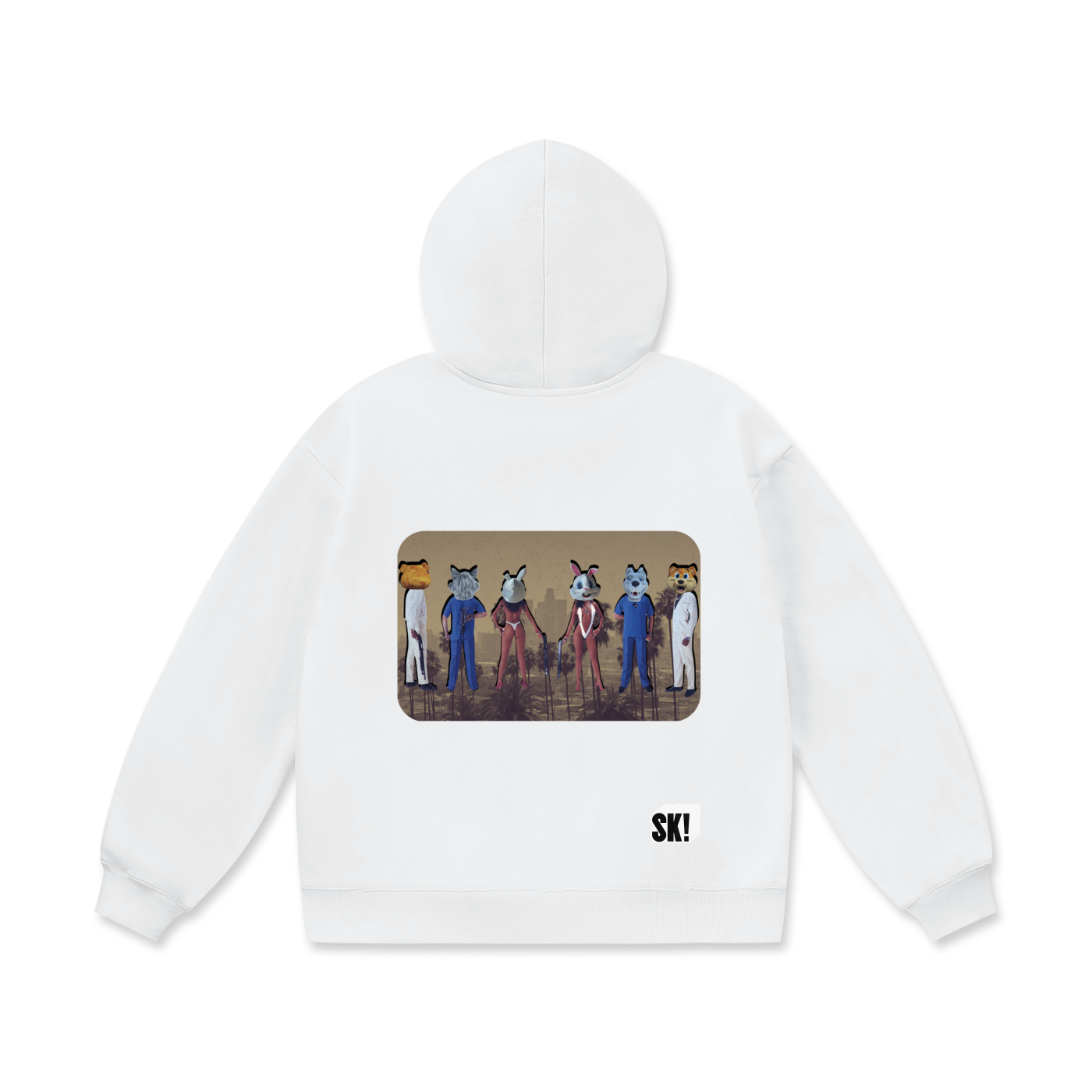 Schwarz Kuratiert/Switch - BackOversize Heavyweight Fleece Hoodie