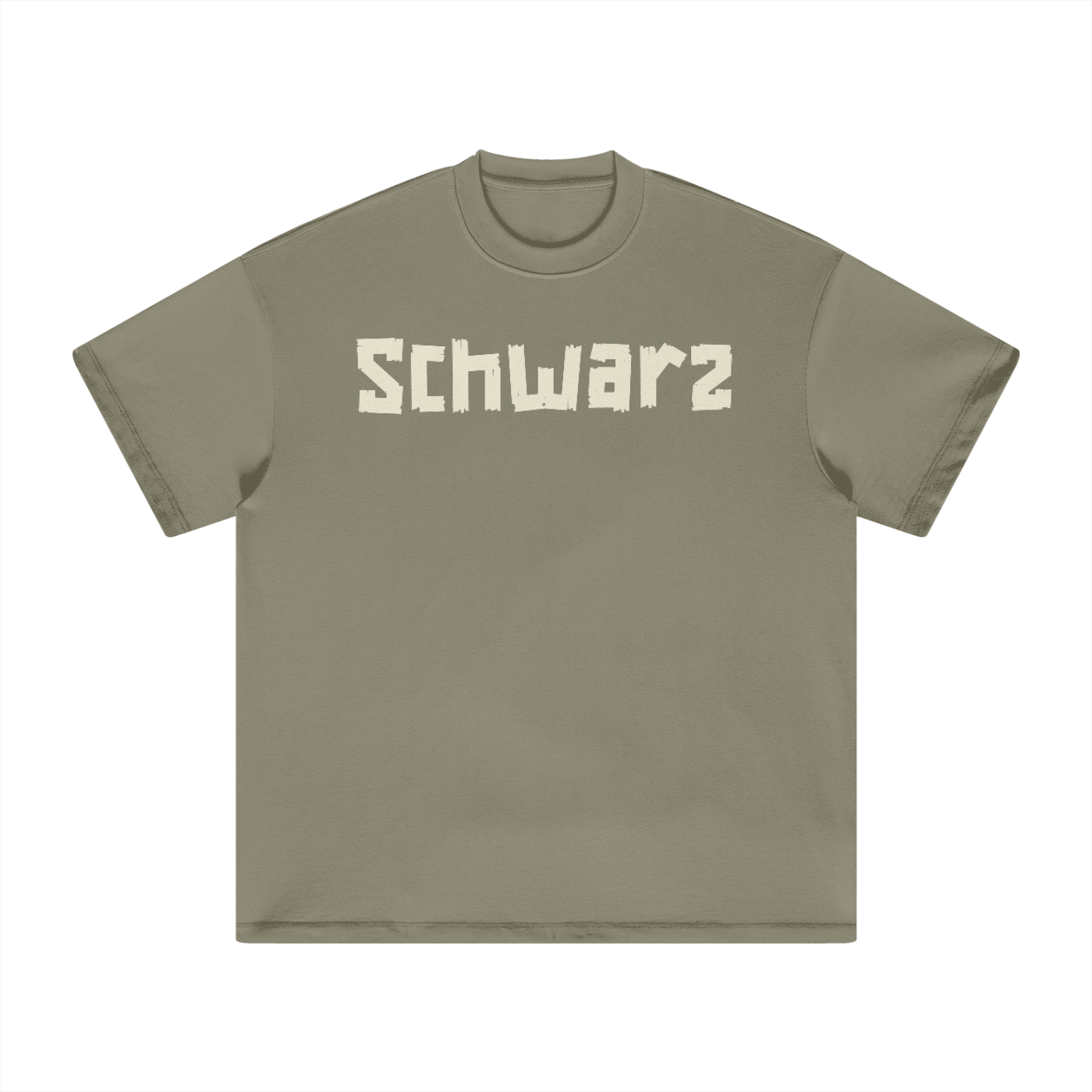 Schwarz Kuratiert Paper Letter-Heavyweight Earth Tone FOG Tee