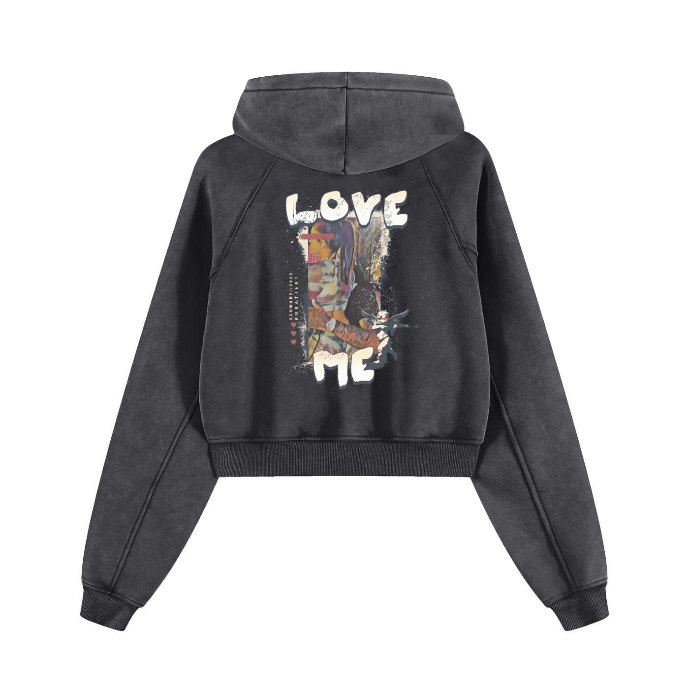 LuvMe - Women's Snow Washed Cropped Hoodie