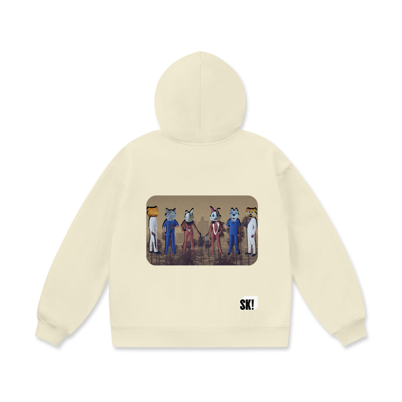 Schwarz Kuratiert/Switch - BackOversize Heavyweight Fleece Hoodie