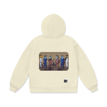 Schwarz Kuratiert/Switch - BackOversize Heavyweight Fleece Hoodie